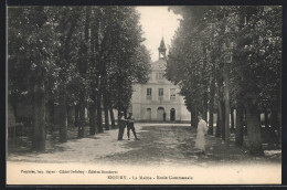 CPA Ennery, La Mairie, Ecole Communale  - Ennery