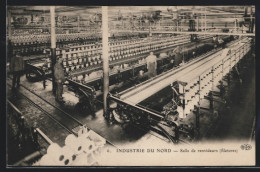 CPA Lille, Industrie Du Nord, Salle De Renvideurs (filatures)  - Lille