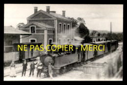 76 - LONDINIERES  - TRAIN EN GARE DE CHEMIN DE FER  - CARTE PHOTO ORIGINALE TIRAGE TARDIF - Autres & Non Classés