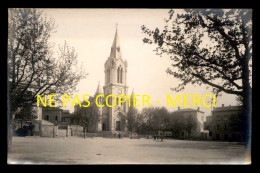 69 - OULLINS - EGLISE SAINT-MARTIN PLACE ANATOLE FRANCE - CARTE PHOTO ORIGINALE - Oullins