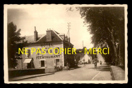 58 - NEUVY-SUR-LOIRE - HOTEL-RESTAURANT DE LA PAIX ROUTE NATIONALE - CARTE PHOTO ORIGINALE - Other & Unclassified