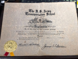 VIET NAM Certificate Of Merit During The Republic Of Vietnam Period Paper-(THE S 50and 75)1pcs  The U S Army-name-duong - Other & Unclassified