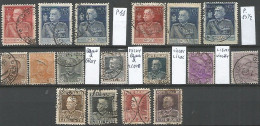 Italy Kingdom 1925/29 Type "Jubilee" - Cpl 17v Set In VFU Condition Incl. Second Prints - Used