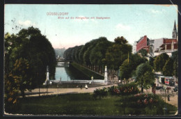 AK Düsseldorf, Blick Auf Königsallee Mit Stadtgraben  - Düsseldorf