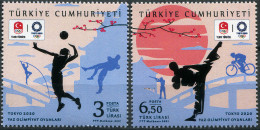 Turkey 2021. Summer Olympic Games 2020 - Tokyo, Japan 2021 (MNH OG) Set - Unused Stamps