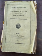 RARE ANNUAIRE De Gendarmerie Pour L'année 1850, Complet, Couverture Défraichie. - Andere & Zonder Classificatie