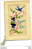 CARTE BRODEE BONNE FETE  OUVRANTE - Embroidered