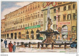 ROMA:  ROSTICCERIA  TAVOLA  CALDA  " AL  PICCHIO "  -  PIAZZA  BARBERINI  -  ILL. G. TRAVAINI  -  FG - Cafés, Hôtels & Restaurants