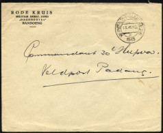 NIEDERLÄNDISCH-INDIEN 1948, Militär-Dienstpost Des Roten Kreuzes Bandung Mit Feldpoststempel Nach Pading, Feinst - Netherlands Indies