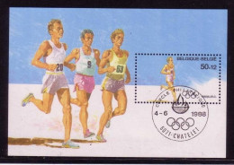 BELGIEN BLOCK 58 GESTEMPELT(USED) OLYMPISCHE SOMMERSPIELE SEOUL 1988 MARATHONLAUF - 1961-2001