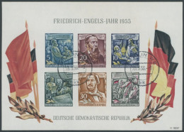 DDR Bl. 13 O, 1955, Block Engels, Tagesstempel, Pracht, Gepr. König, Mi. 180.- - Otros & Sin Clasificación