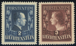 LIECHTENSTEIN 304/5A **, 1951, Fürstenpaar, Gezähnt L 121/2:12, Postfrisch, Pracht, Mi. 280.- - Autres & Non Classés