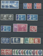 LOTS **, Reichhaltige Dublettenpartie DDR Von 1949 - 1956 Mit Einigen Guten Werten, Sätzen Und Blocks, Erhaltung Feinst/ - Collections