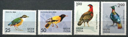 130 INDE 1975 - Yvert 428/31 - Oiseau - Neuf **(MNH) Sans Charniere - Neufs