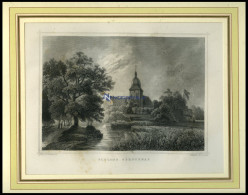 FÜRSTENAU: Das Schloß, Stahlstich Von Rohbock/Lange Um 1840 - Estampes & Gravures