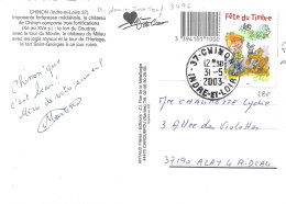 TIBRE N° 3467 -  FETE DU TIMBRE - TARIF 1 1 02 / 31 5 03 -  DERNIER JOUR DU TARIF - SEUL SUR LETTRE - 31 05 2003 - Tariffe Postali