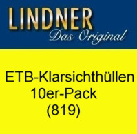 LINDNER ETB-Klarsichthüllen 819 (ungeteilt), 10er-Packung - Autres & Non Classés