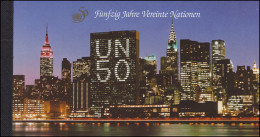 UNO Wien: Markenheftchen 1 Fünfzig Jahre Vereinte Nationen 1995, ** - Libretti