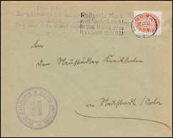 129X Defekt Auf Dienstbrief Propaganda Zusatz-Stempel, GERA 31.10.1933 - Brieven En Documenten