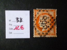 Timbre France Oblitéré N° 38 1870 - 1870 Belagerung Von Paris