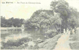 94 - Chennevières Sur Marne - La Marne - Au Pont De Chennevières - CPA - Voir Scans Recto-Verso - Chennevieres Sur Marne