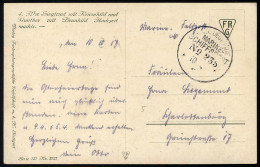 MSP VON 1914 - 1918 235 (2. Halbflottille Der Handelsschutzflottille), 10.10.1917, Feldpost-Künstlerkarte Nach Charlotte - Maritiem
