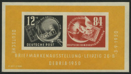 DDR Bl. 7 **, 1950, Block Debria, Pracht, Mi. 150.- - Andere & Zonder Classificatie