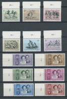 LUXEMBURG 495-500,505-10 **, 1952, Olympische Sommerspiele Und Hochzeit Des Erbprinzen, 2 
Postfrische Prachtsätze, Mi. - Sonstige & Ohne Zuordnung