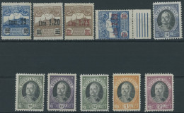 SAN MARINO 121-30 **, 1926, Monte Titano Und Onofri, 2 Postfrische Prachtsätze, Mi. 85.- - Andere & Zonder Classificatie