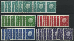 ENGROS 302-06 **, 1959, Heuss III, 10 Sätze, Fast Nur Pracht, Mi. 200.- - Ongebruikt