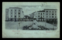 ITALIE - SASSARI - PIAZZA D'ITALIA - CLAIR DE LUNE - Sassari