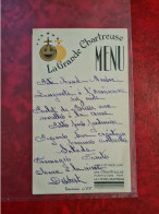 Menus 1953 ARTEMARE LA GRANDE CHARTREUSE - Menükarten