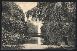 AK Düsseldorf, Goldene Brücke Im Hofgarten  - Duesseldorf