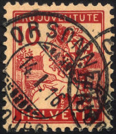 SCHWEIZ BUNDESPOST 129 O, 1915, 10 C. Pro Juventute, Pracht, Mi. 110.- - Oblitérés