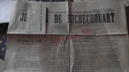 JOURNAL DE ROCHECHOUART, Journal,  14 Septembre 1902,  Haute Vienne, Régional, Littéraire Agriculture, Annonces - Altri & Non Classificati