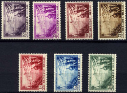 BELGIEN 347-53 *, 1932, TBC, Falzrest, Prachtsatz - Unused Stamps