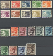 ÖSTERREICH 1918-1938 468-87 *, 1925, Flugpost, Falzreste, Prachtsatz - Autres & Non Classés