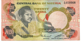 NIGERIA P18d 20 NAIRA 1977  AVF - Nigeria