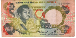 NIGERIA P18d 20 NAIRA 1977  FINE/Better - Nigeria