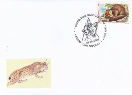 ANIMALS, CATS, WILD CATS, LYNX, SPECIAL COVER, 2005, ROMANIA - Felini