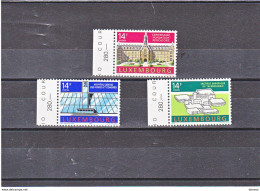 LUXEMBOURG 1992 ARCHITECTURE Yvert 1238-1240, Michel 1288-1290 Neuf** MNH Cote 3,60 Euros - Ongebruikt