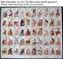 USA Aus 1203-Bl. 34 **, Aus Scott 1633-2838, 1976-94, 8 Verschiedene Bogen Bzw. Doppelblocks, Fast Nur Prachterhaltung,  - Multiples & Strips