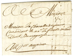 Lettre Avec Texte Daté De Petit Goave Le 4 Janvier 1755, Adressée Au Chevalier Dequeux, Commandant D'un Navire à Saint D - Posta Marittima