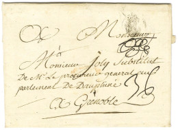 Lettre Avec Texte Daté De Lartibonnitte Le 9 Février 1769 Pour Grenoble. Au Recto, Paraphe De Franchise. - TB / SUP. - Maritime Post