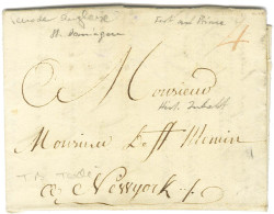 Lettre Avec Très Bon Texte Daté De Port Au Prince Le 6 Janvier 1796 (période Anglaise) Pour New York. - TB. - Maritime Post