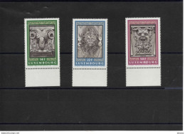 LUXEMBOURG 1992 Sculptures, Mascarons Yvert 1249-1251, Michel 1299-1301 NEUF** MNH Cote 6,50 Euros - Nuovi