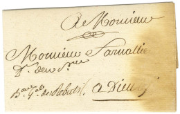 Lettre Avec Texte Daté De Paris 1788 Signée Du Directeur Général Des Postes De Richebourg. Au Recto, Mention Manuscrite  - Other & Unclassified