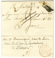 73 / MELUN Sur Lettre Avec Texte Daté Du 5 Septembre 1825 Détaxée Avec Paraphe De Franchise Pour Paris. - TB. - Civil Frank Covers