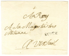 LUNEVE. (L N° 1) Sur Enveloppe Sans Texte Adressée à Louis XV à Versailles. - TB / SUP. - R. - Lettres Civiles En Franchise