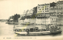 35.  DINARD .  Arrivée De La Vedette De St-Malo . - Dinard